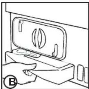 CANDY GVS C8DES - To remove the container bottom water drawer - 2