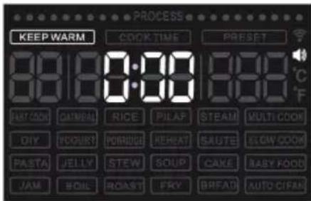Klarstein 10028681 - Selezionare un programma Funzione mantenimento in caldo - 2
