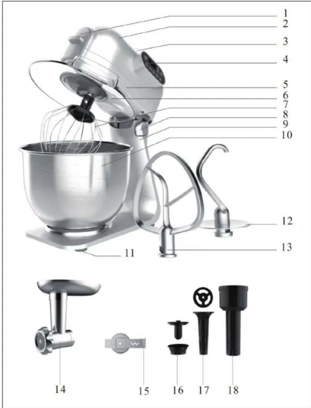 Klarstein 10032111 - Apparel et panneau de commande - 1