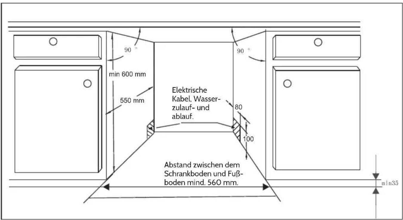 Klarstein 10032914 - Einbaumaße - 1