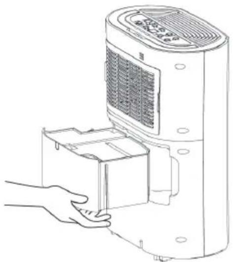 Klarstein AeroDry 10 10033251 - Use the tank: - 1