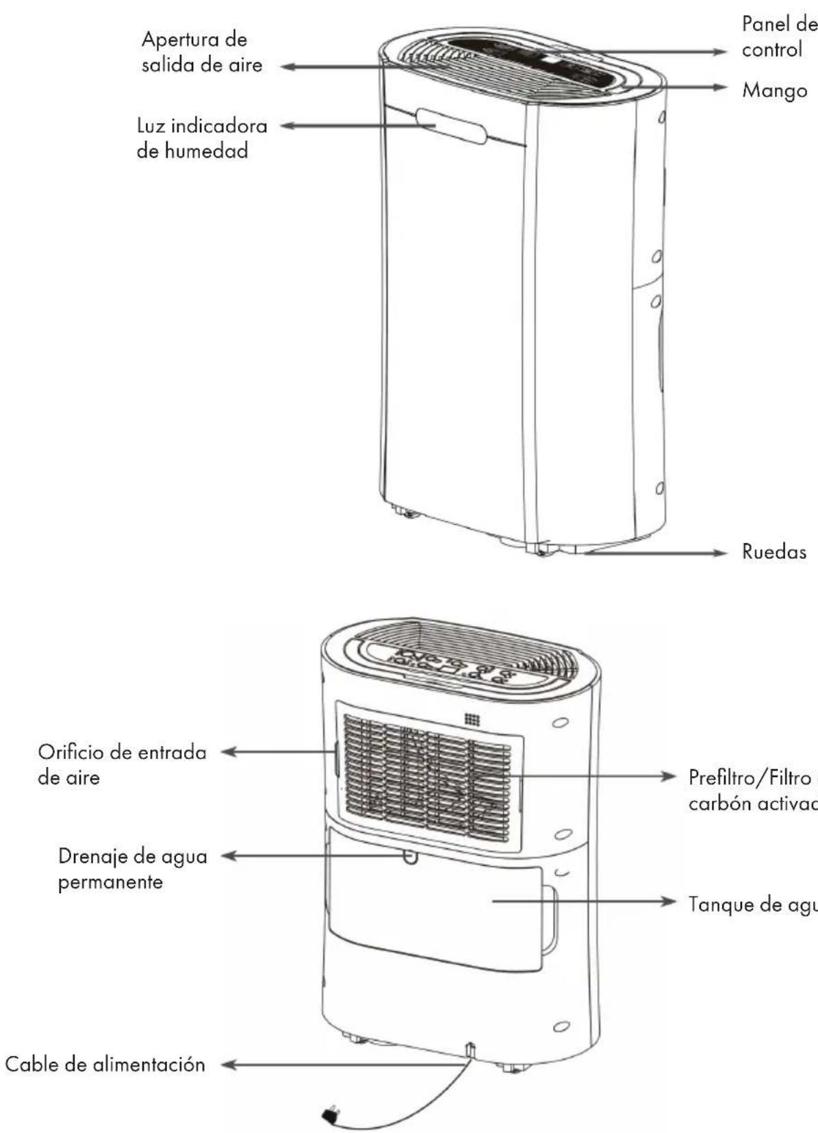 Klarstein AeroDry 10 10033251 - VISTA GENERAL DEL APARATO - 1