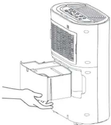 Klarstein AeroDry 10 10033251 - Utilizez le réservoir d'eau : - 1