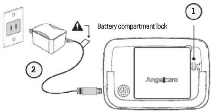 ANGELCARE AC315 - STEP 1 - CHARGING THE PARENT UNIT (9 HOURS) - 1