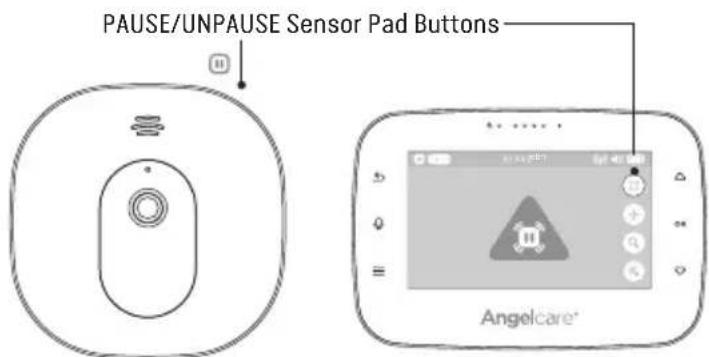 ANGELCARE AC315 - PAUSING AND RESTARTING THE SENSOR PAD: - 1