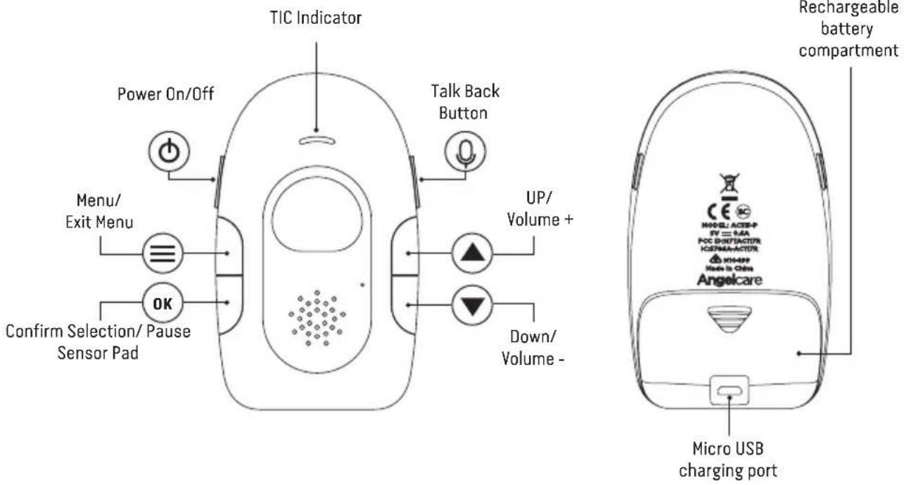 ANGELCARE AC117 - STEP1-CHARGING THE PARENT UNIT (10 HOURS) - 3