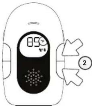 ANGELCARE AC117 - TO SELECT TEMPERATURE IN FAHRENHEIT OR CELSIUS - 1
