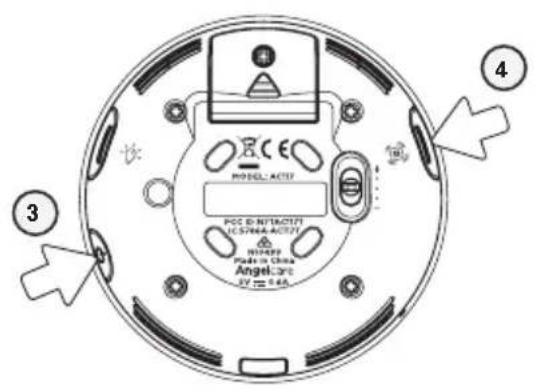 ANGELCARE AC117 - LOSS OF CONNECTIVITY BETWEEN THE NURSERY UNIT AND THE WIRELESS SENSOR PAD - 1