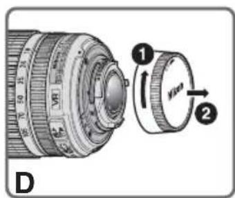 NIKON Nikkor AFS DX 18105mm f3.55.6G ED VR - Bezeichnung der Bauteile - 4