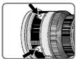 NIKON Nikkor AFS 200mm f2G ED VR II - ■ Interruptor de selección de la función de enfoque y botón de la fución de enfoque (Véase página 66 para cámaras compatibles.) - 2