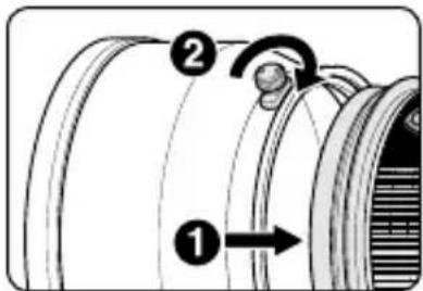 NIKON Nikkor AFS 200mm f2G ED VR II - 取り付け方 - 1