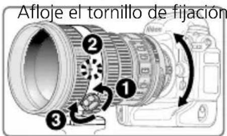NIKON Nikkor AFS 200mm f2G ED VR II - Cambiar la posición de la cámara - 1
