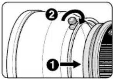 NIKON Nikkor AFS 200mm f2G ED VR II - ■ Utilizarea parasolarului obiectivului - 1