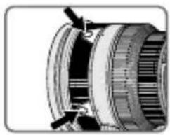 NIKON Nikkor AFS 200mm f2G ED VR II - ■ Väljare för fokusfunktion och knapp för fokusfunktion (se sidan 80 för kompatibla kameror.) - 2