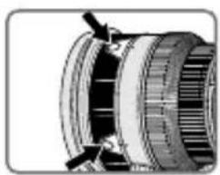 NIKON Nikkor AFS 200mm f2G ED VR II - ■ Volič režimů činnosti zaostřování a funkční tlačítko zaostřování (kompatibilní fotoaparáty viz stránka 136) - 2