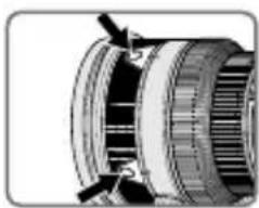 NIKON Nikkor AFS 200mm f2G ED VR II - ■ Focus operation selection switch and focus operation button (See page 20 for compatible cameras.) - 2