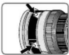 NIKON Nikkor AFS 200mm f2G ED VR II - ■ 对焦操作选择开关和对焦操作按钮（请参阅第193页查看适用照相机。） - 2