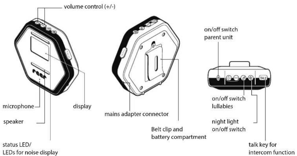 Reer BeeConnect Plus - Device description parent unit - 1