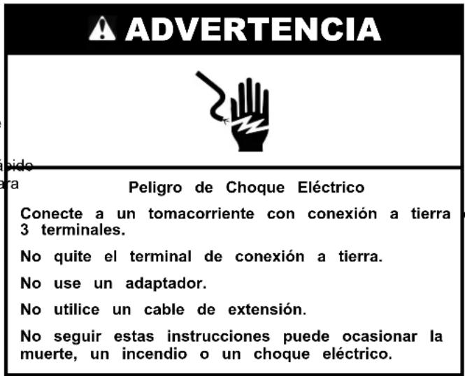 MAYTAG MZF34X18FW - Requisitos electricos - 1