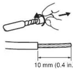 PIONEER SIC691A - Connect the cable wire to the speaker as shown below. - 1