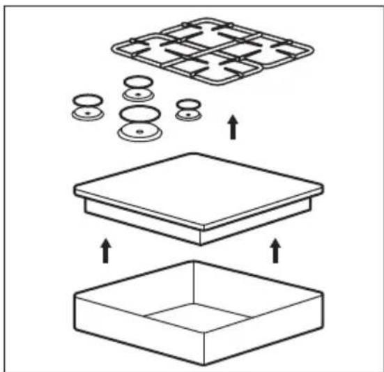 ZANUSSI ZGO98520BA - ASSEMBLY - 1