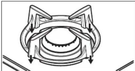 ZANUSSI ZGO98520BA - RETRAIT ET INSTALLATION DES SUPPORTS DE CASSEROLE - 1