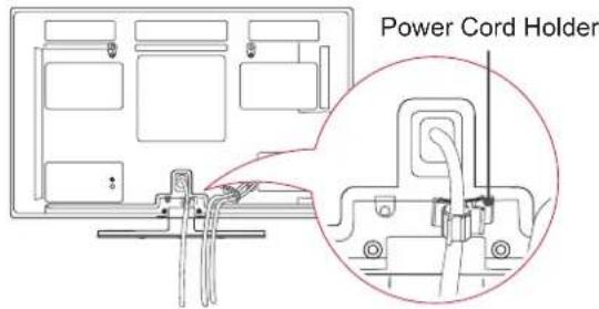 LG 50PM470S - Tidying cables - 1