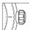Oris ProDiver Chronograph - Positions de la couronne. - 2