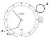 Oris Artelier Calibre 113 - ^n ζώνη ώρας με ένδειξη στην εσωτερική περιστρεφόμενη στεφάνη με κατακόρυφη κορώνα. - 1