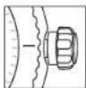 Oris Aquis Source of Life - Crown positions. - 3