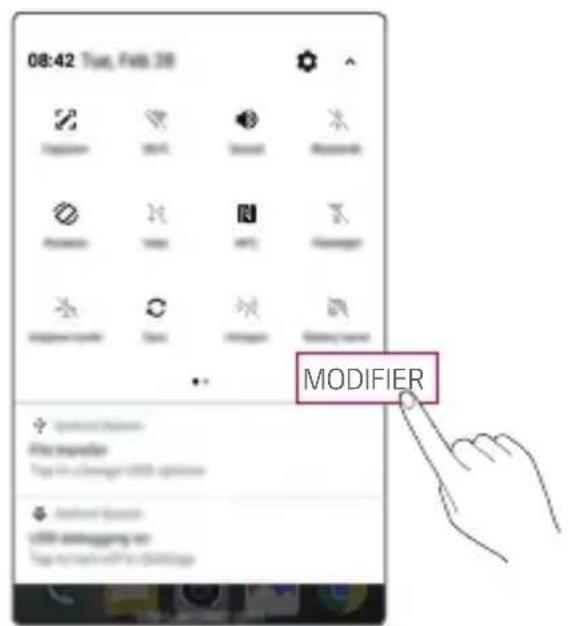 LG M320n - Panneau de notifications - 2