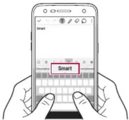 LG M320n - Utilisation du clavier Smart - 1