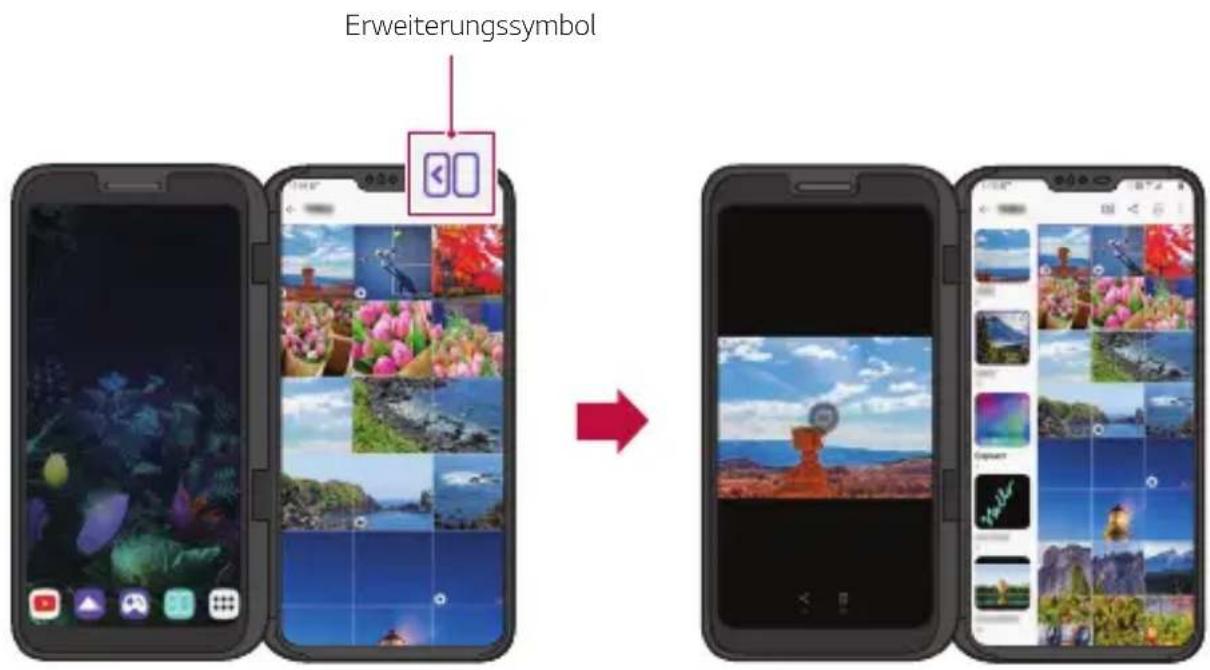 LG LMV500EM - Die erweiterte Ansicht der Galerie-App verwenden - 1