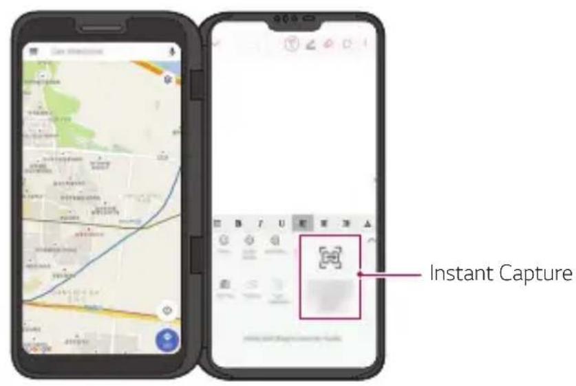 LG LMV500EM - Utiliser instant capture sur dual screen - 1