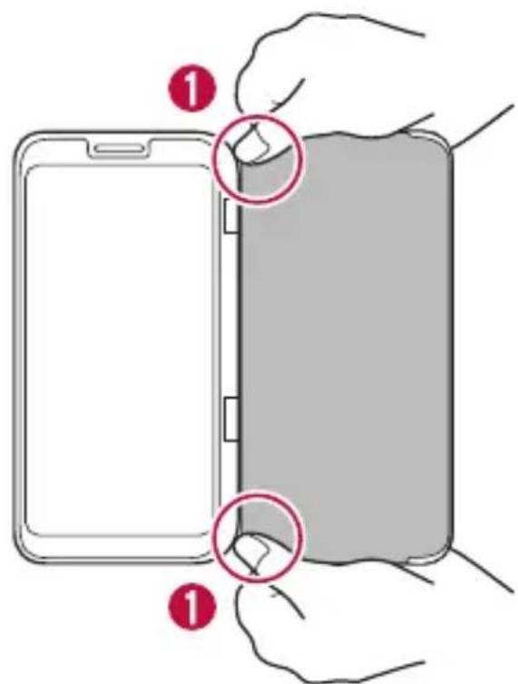 LG LMV500EM - Déposer le téléphone mobile du produit. - 2