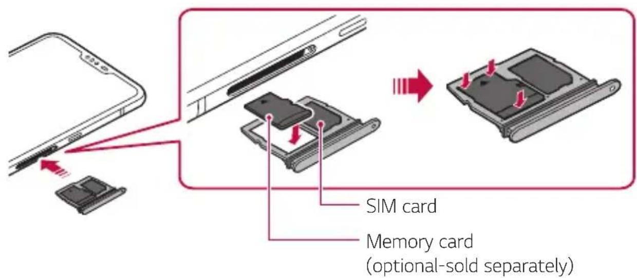 LG LMV500EM - Inserting the memory card - 1