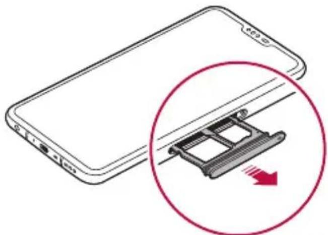 LG LMV500EM - Installing the SIM card - 3