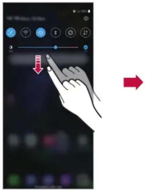 LG LMV500EM - Pannello notifiche - 1