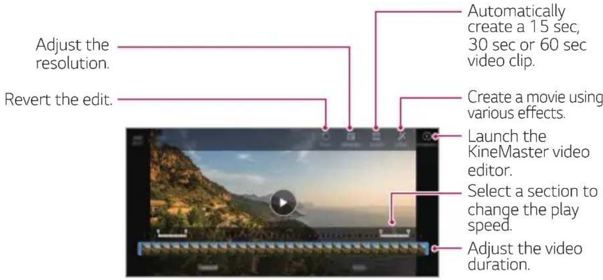 LG LMV500EM - Editing videos - 1