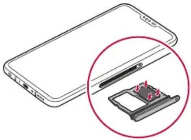 LG LMV500EM - Installazione della scheda SIM - 5