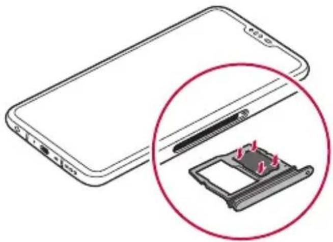 LG LMV500EM - Installation de la carte SIM - 5