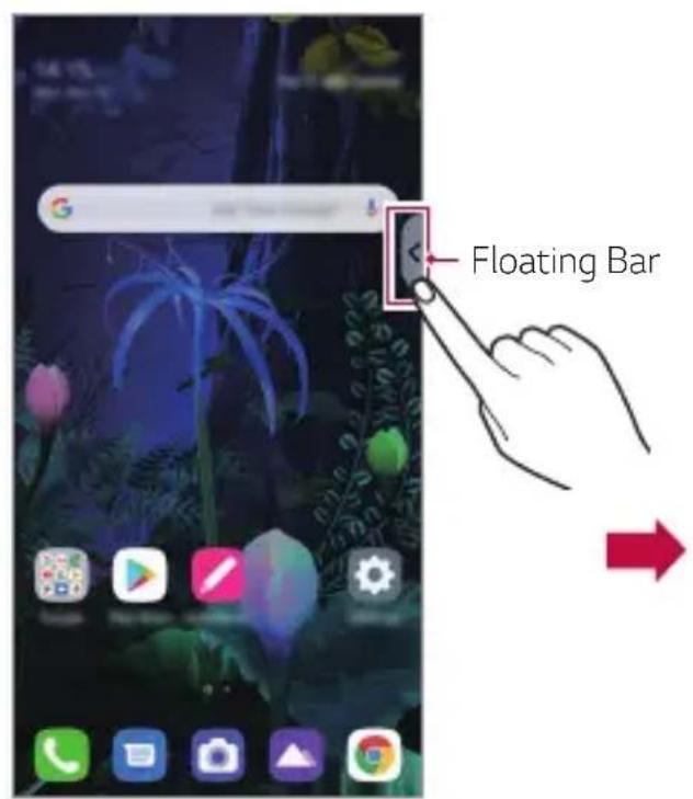 LG LMV500EM - Opening and closing the Floating Bar - 1