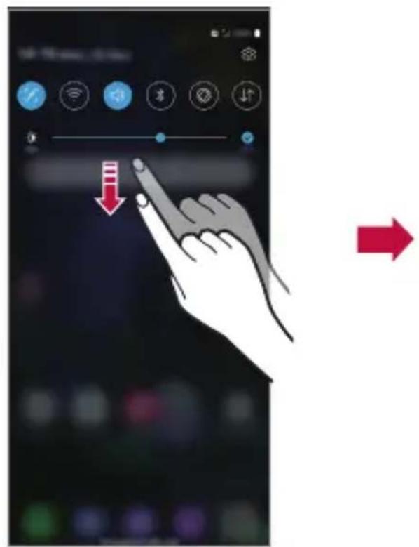LG LMV500EM - Notifications panel - 1
