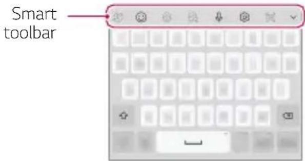 LG LMV500EM - Using the Smart toolbar - 1