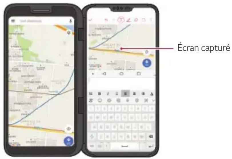 LG LMV500EM - Utiliser instant capture sur dual screen - 3