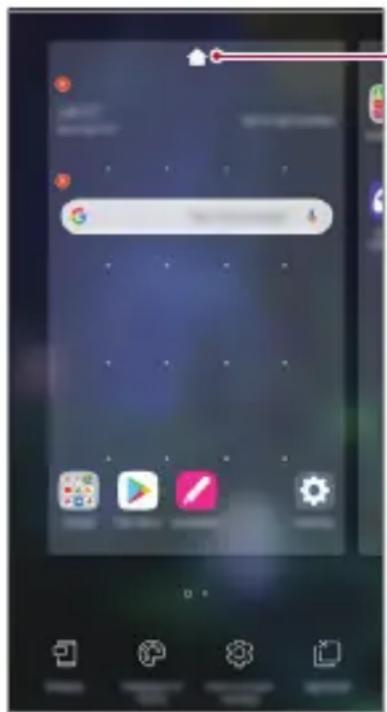 LG LMV500EM - Modifica della schermata Home - 1
