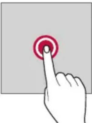 LG LMV500EM - Vinger op het scherm houden - 1