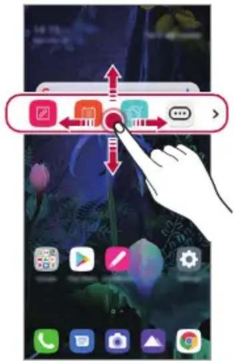 LG LMV500EM - Modificare la posizione della Floating Bar - 2