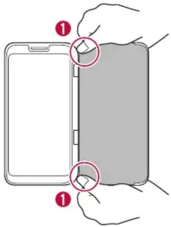 LG LMV500EM - Rimozione del del telefono mobile dal prodotto - 2