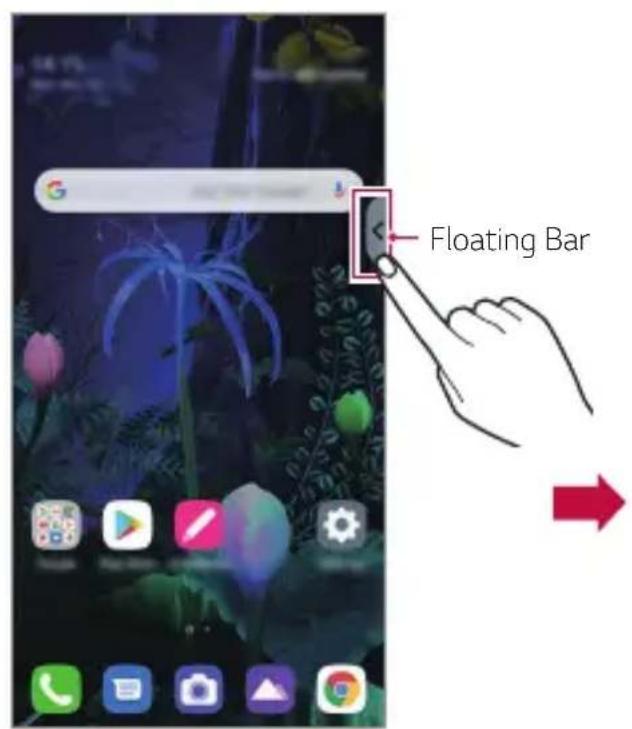 LG LMV500EM - Ouverture et fermeture de la floating bar - 1